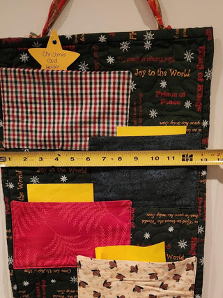 Quilted Christmas Card Holder