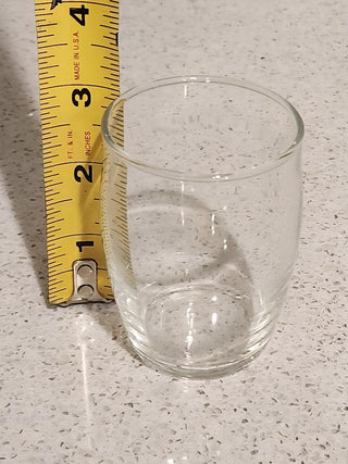 Clear Barrel Shaped Shot Glass