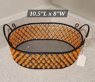 Halloween Beaded Basket