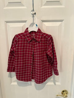 Plaid Flannel toddler shirt