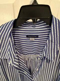 Blue/White Striped Dress