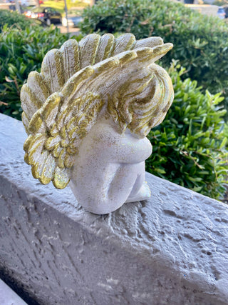 White Plaster Cherub