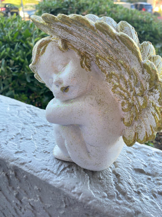 White Plaster Cherub